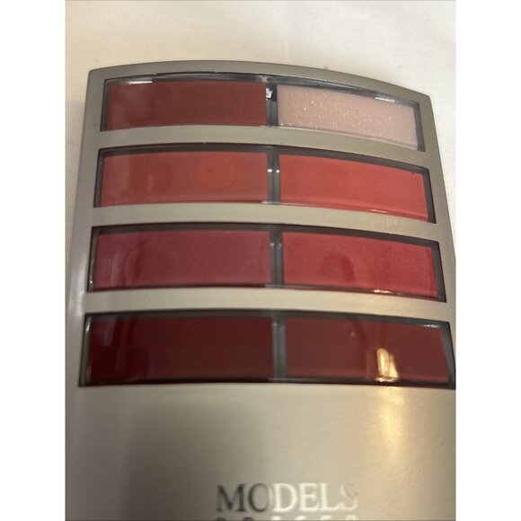 Models Prefer palette w/ 2 Blush 6Eyeshadow 8 cream lipsticks #3 mauve-red shade - Picture 2 of 11